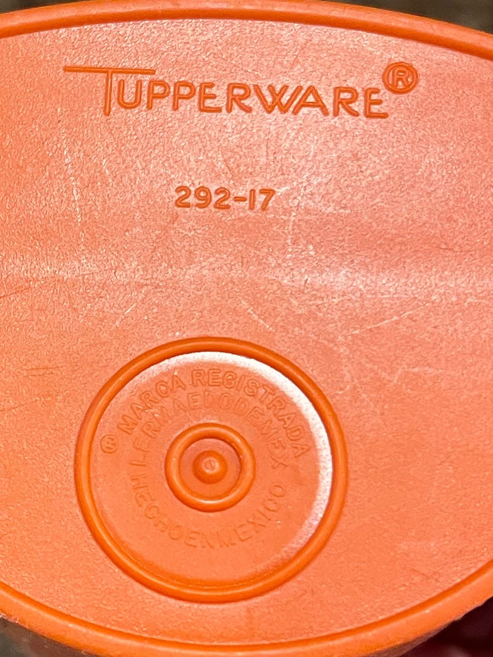 Vintage Tupperware Rocker Scoop Orange - Picture 7 of 13